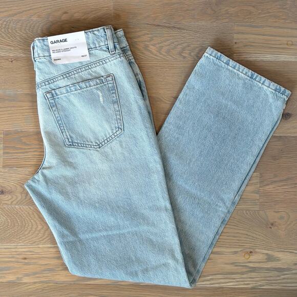 NWT Garage Relaxed Straight Jeans Mid Rise Light Wash Women’s Size 27 - Picture 10 of 11